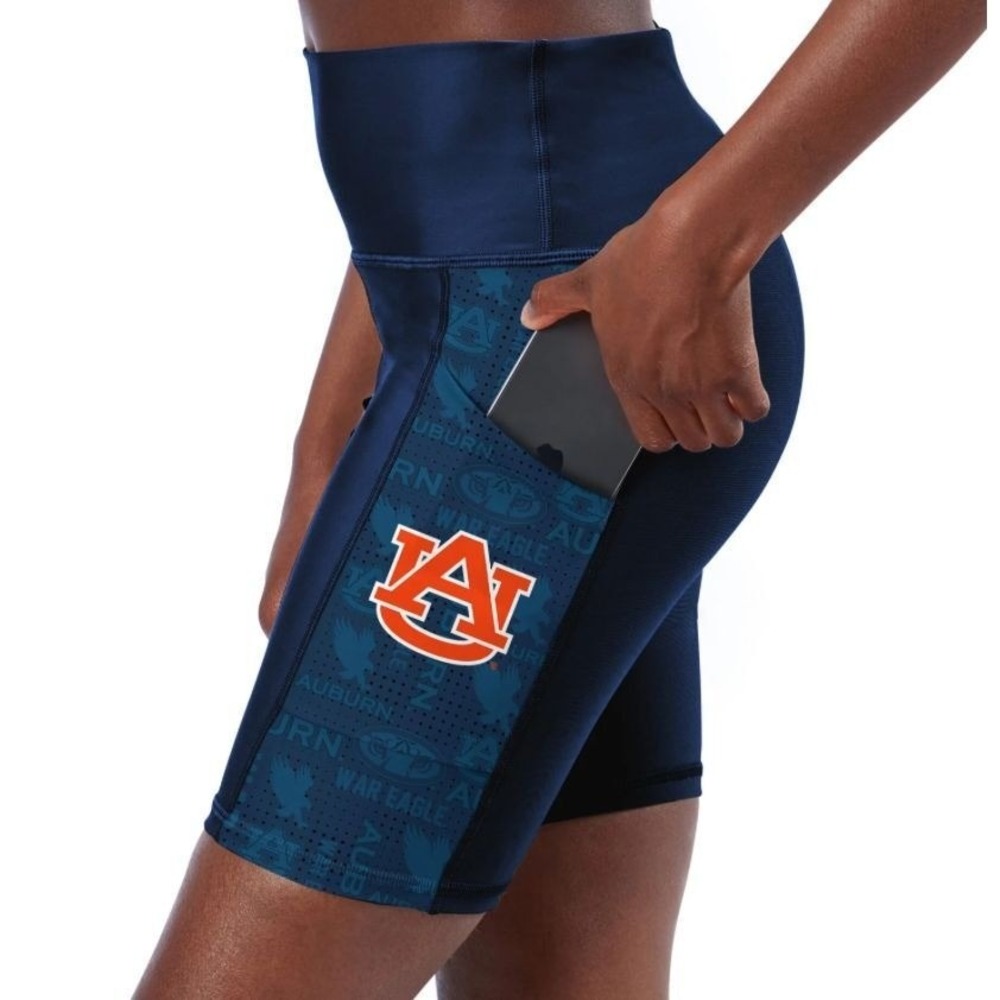 AUBURN UNIVERSITY WAR EAGLES Certo Method 2 Pocket Bike Shorts Navy Large NEW